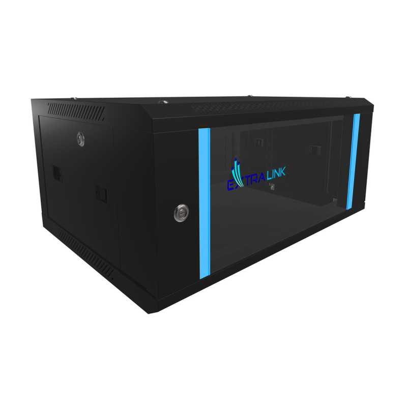 Extralink 4U 600x450 Black | Rack cabinet | wall mounted
