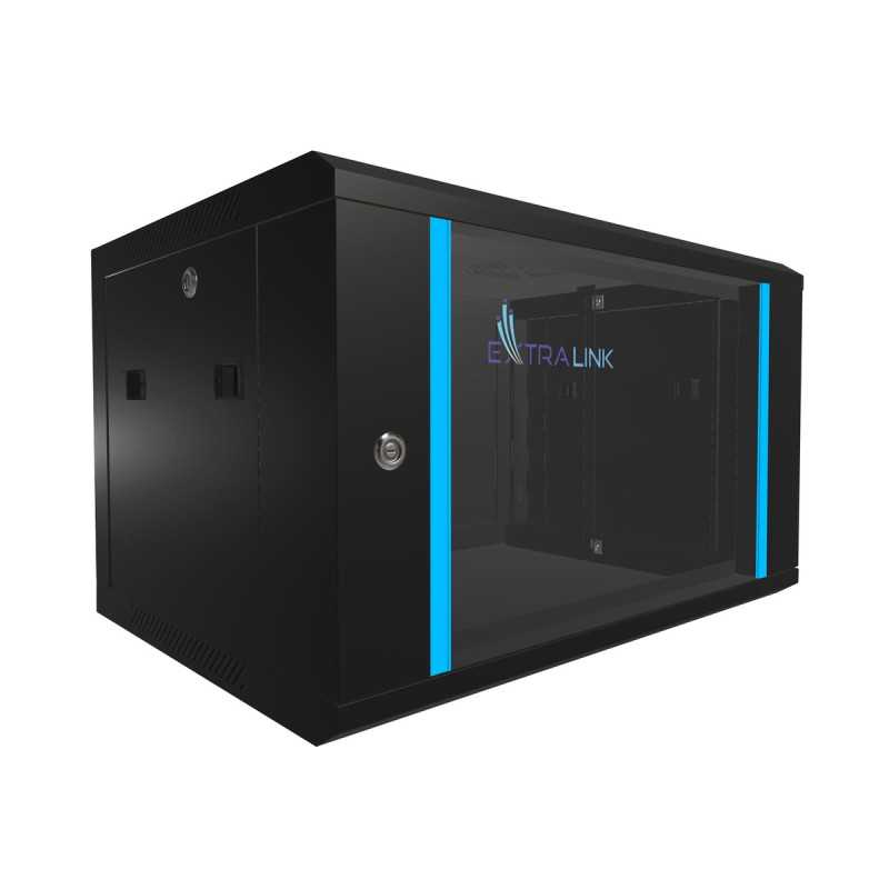Extralink 6U 600x450 Black | Rack cabinet | wall mounted