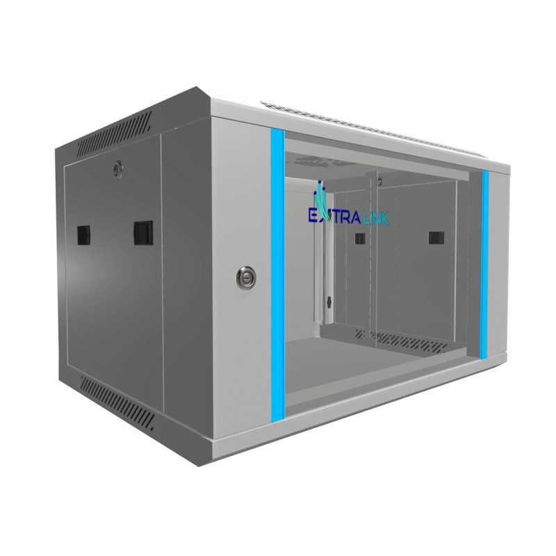 Extralink 6U 600x450 Gray | Rack cabinet | wall mounted