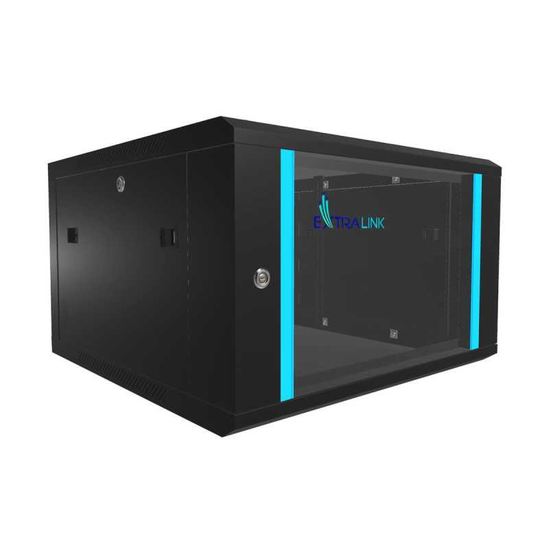 Extralink 6U 600x600 Black | Rack cabinet | wall mounted