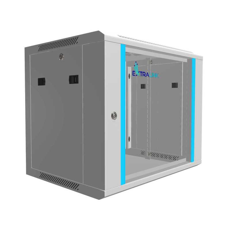 Extralink 9U 600x450 Gray | Rack cabinet | wall mounted
