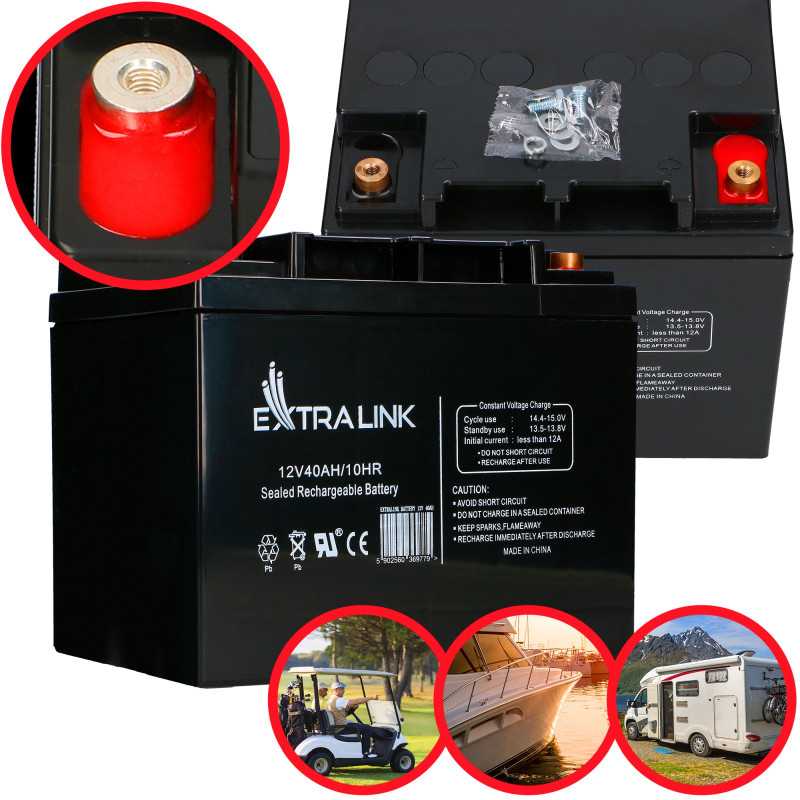 Extralink AGM 12V 40Ah | Battery | maintenance-free