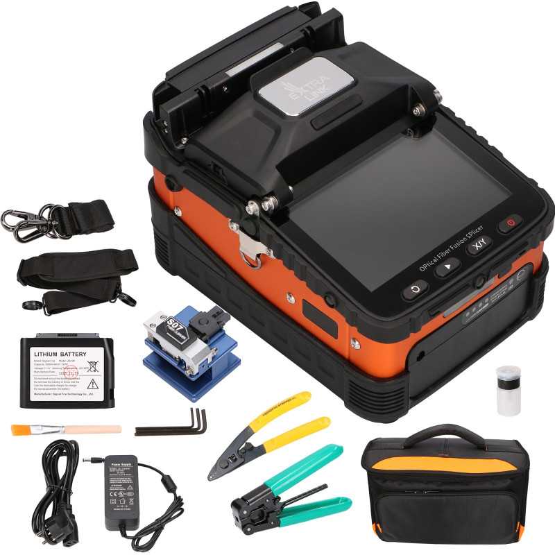 Extralink AI-5 Pro | Fiber optic splicer | portable, 5200 mAh