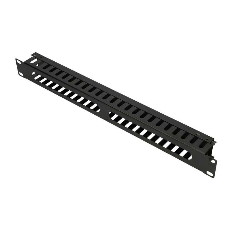 Extralink | Cable organizer | 1U 19" with metal cover