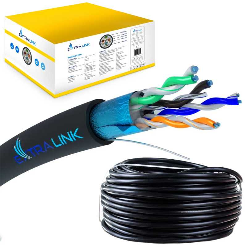 Extralink CAT5E FTP (F/UTP) External gelled | Twisted pair network cable | 305M