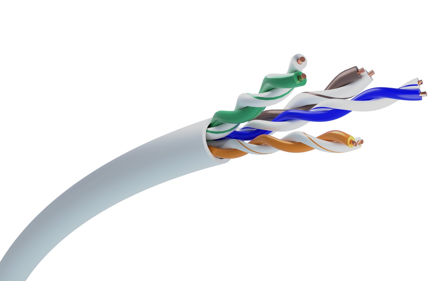 Extralink CAT5E UTP (U/UTP) V2 INDOOR TWISTED PAIR 100M CAT 5e U/UTP CCA 100m Grå