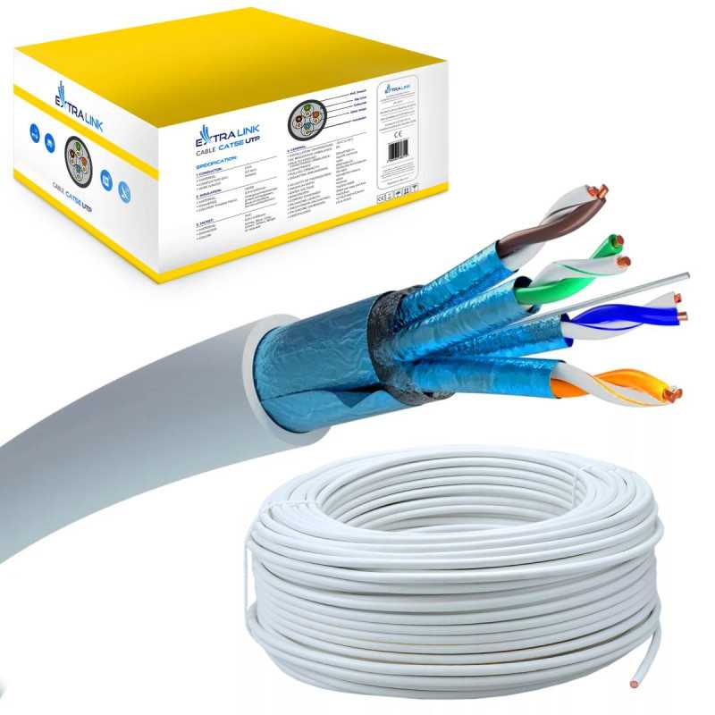Extralink CAT6A FTP (F/FTP) V2 Internal | Twisted pair network cable | 500M LSZH