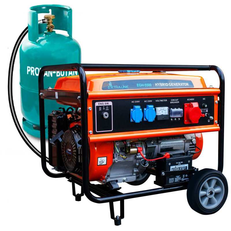 Extralink EGH-5500 | Power generator | hybrid, 5.5kW 3F