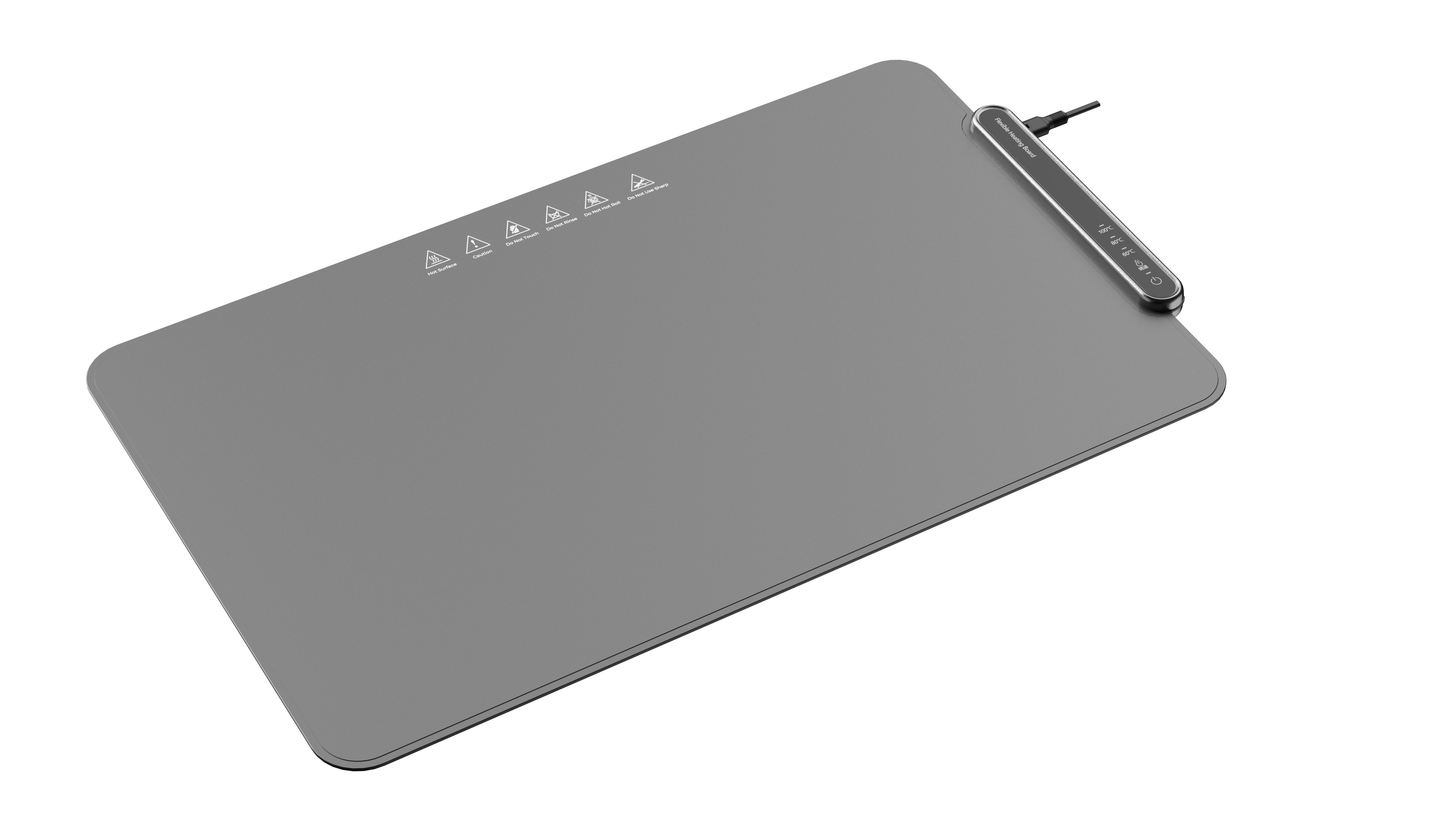 EXTRALINK ELEKTRYCZNA MATA GRZEWCZA SZARA 63X38 CM 400W