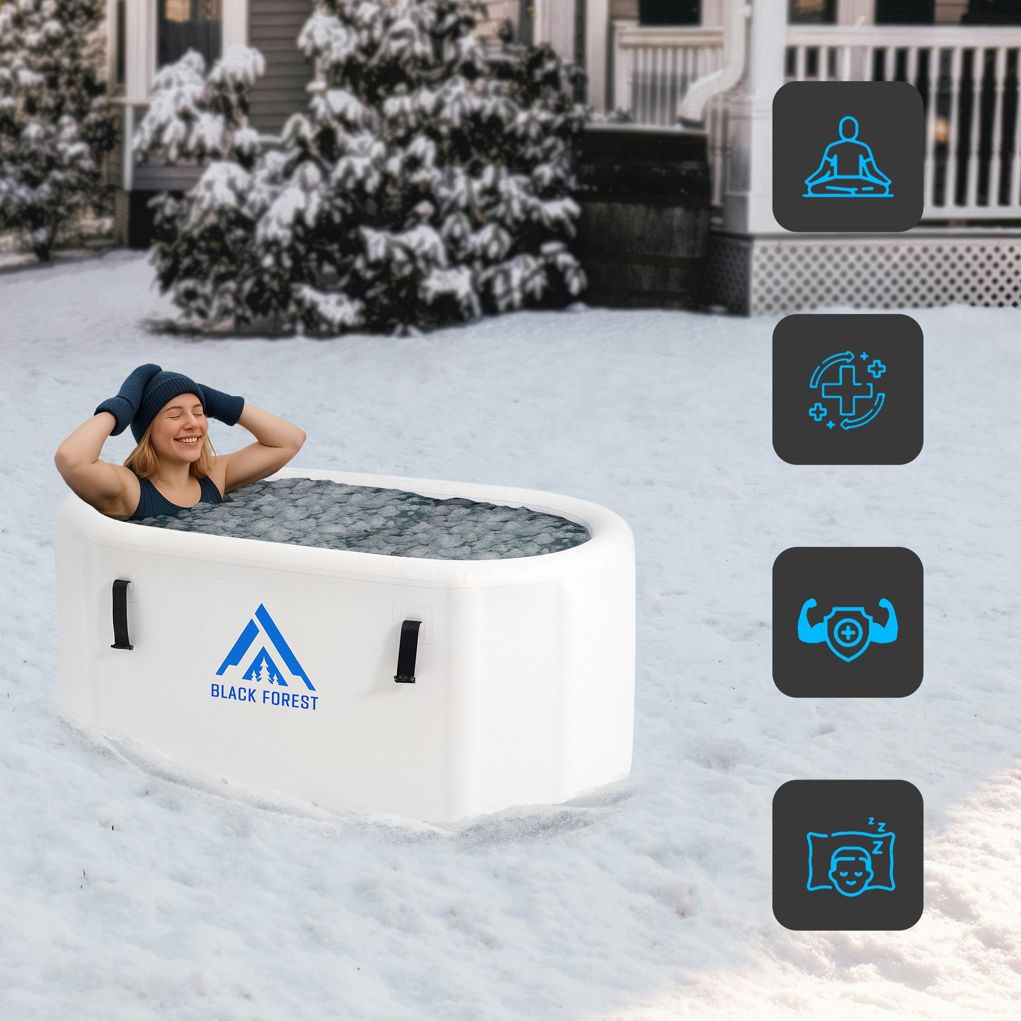 EXTRALINK ICE BATH WANNA DO MORSOWANIA 150X80X65CM IB-03
