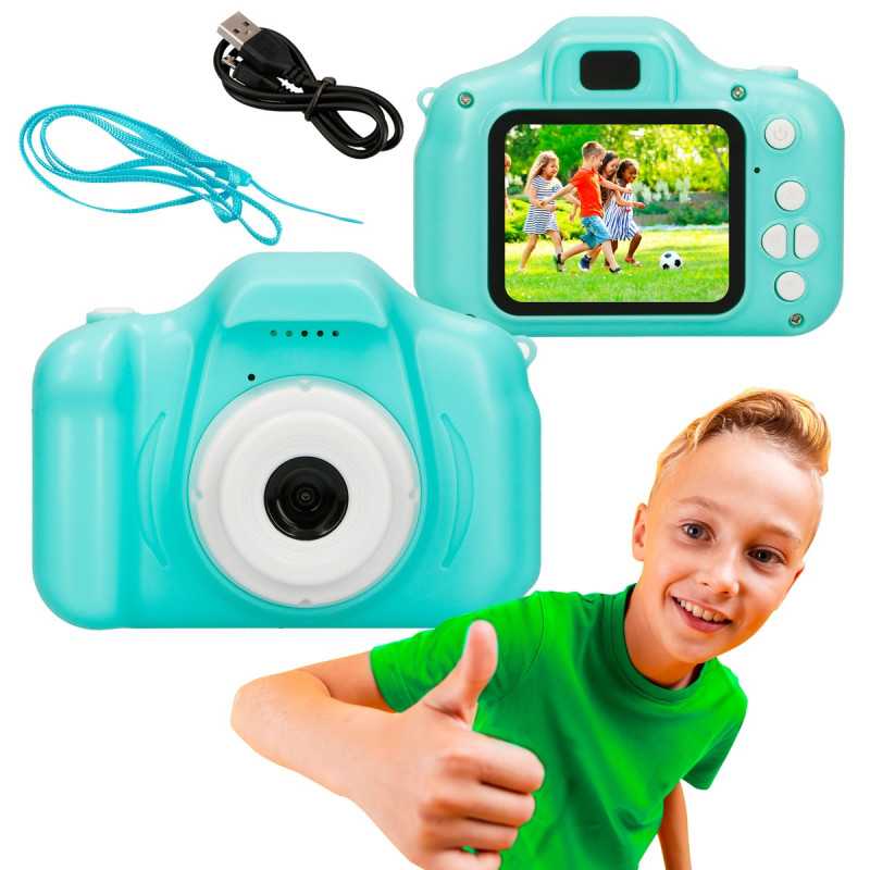 Extralink Kids Camera H20 Blue | Digital camera | 1080P 30fps, 2.0" display