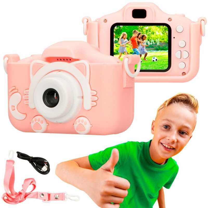 Extralink Kids Camera H27 Single Pink | Digital camera | 1080P 30fps, 2.0" display