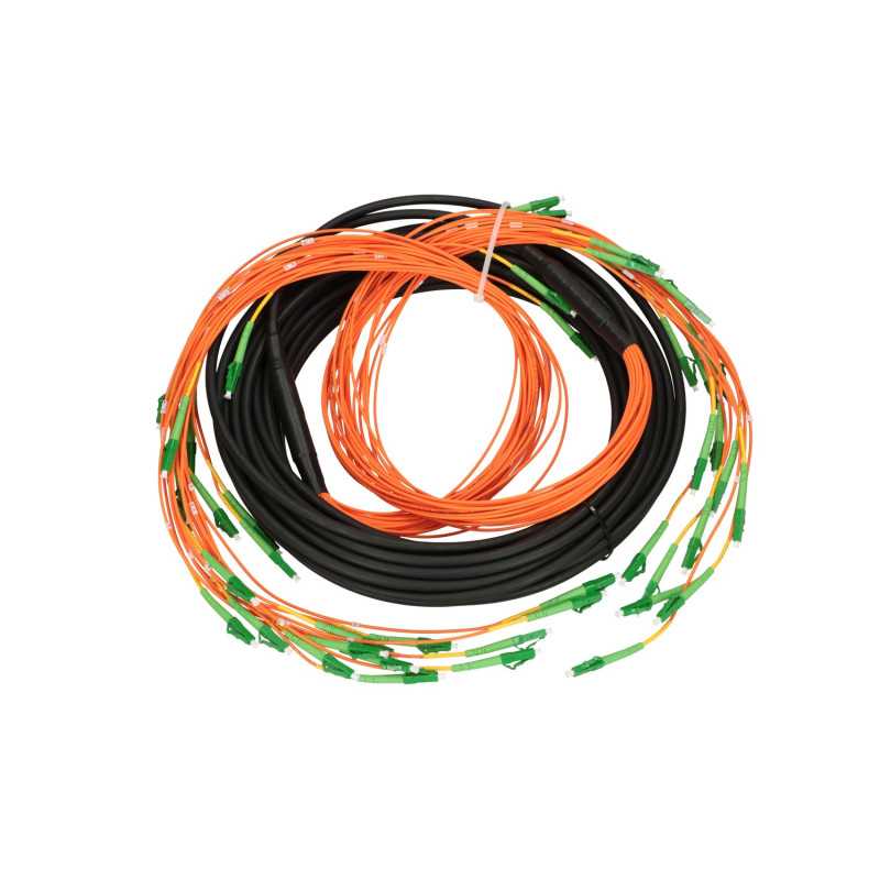 Extralink LC/APC-LC/APC | multipatchcord | SM 24F 25M, kaskada 90cm
