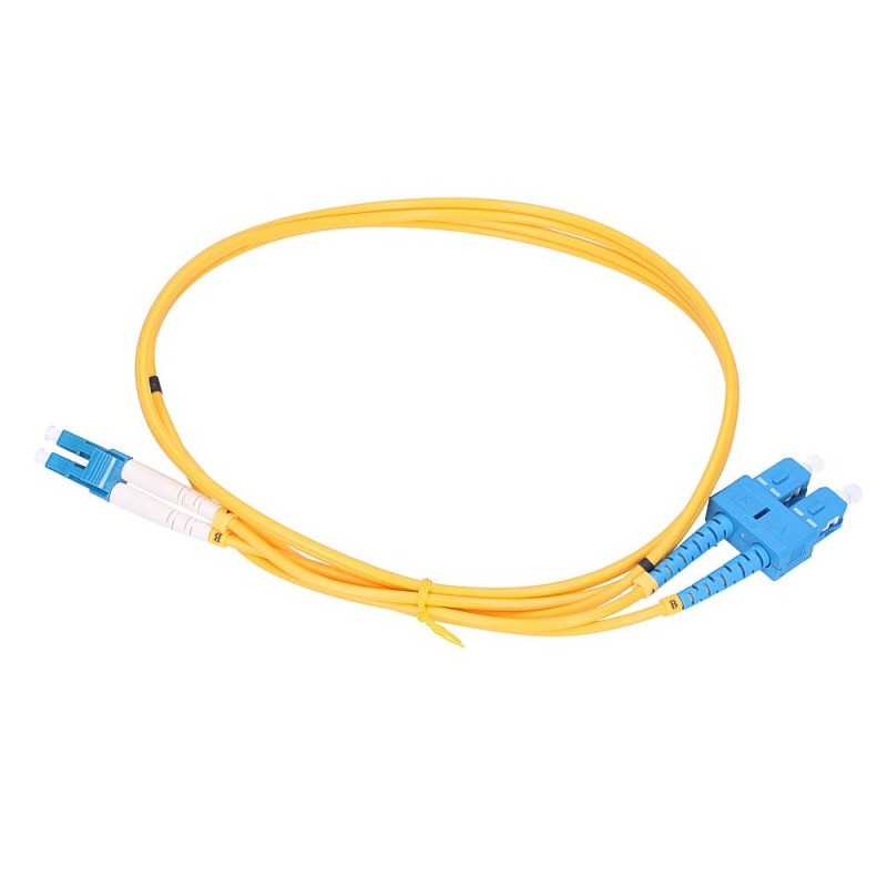 Extralink LC/UPC-SC/UPC | Patchcord | Jednomodowy, Duplex, G652D, 3mm, 20m
