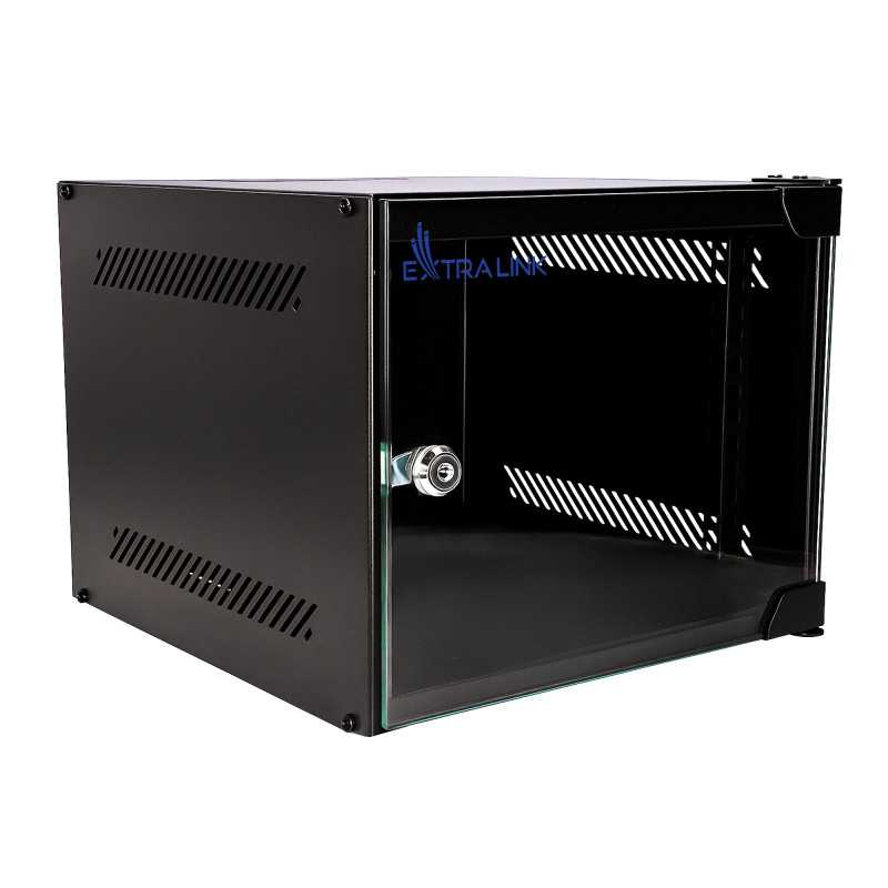 Extralink Lite 4U 10" 280X310 Black | Rack cabinet | wall-mounted