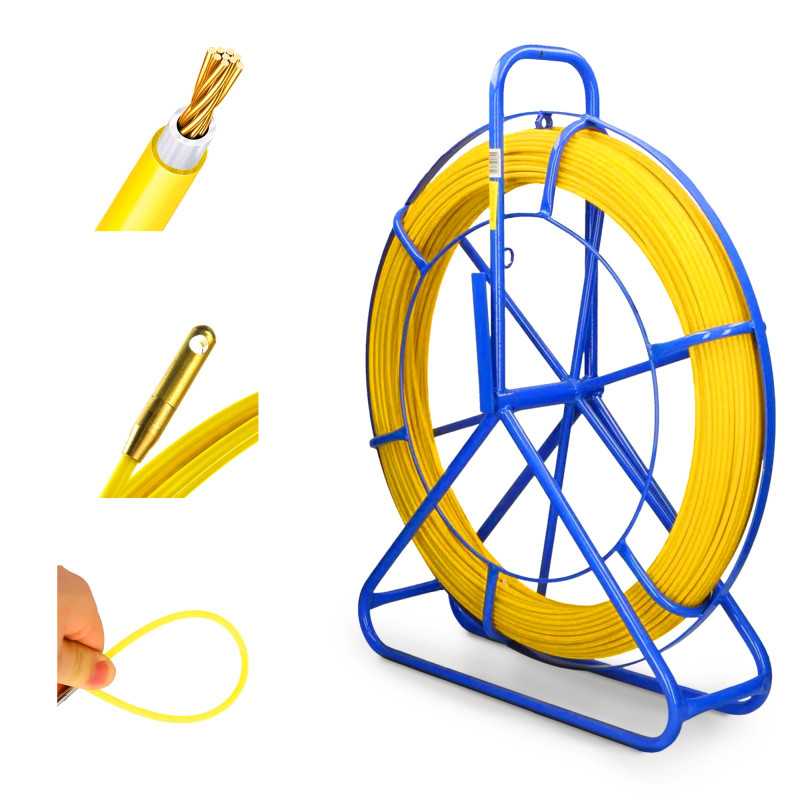Extralink Pilot 6mm 200m | Remote control for pulling cables | FRP glass fiber, dia. 6mm, length 200m, yellow