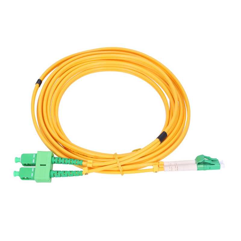 Extralink SC/APC-LC/APC | Patchcord | Jednomodowy, Duplex, 9/125um, 3mm, 3m