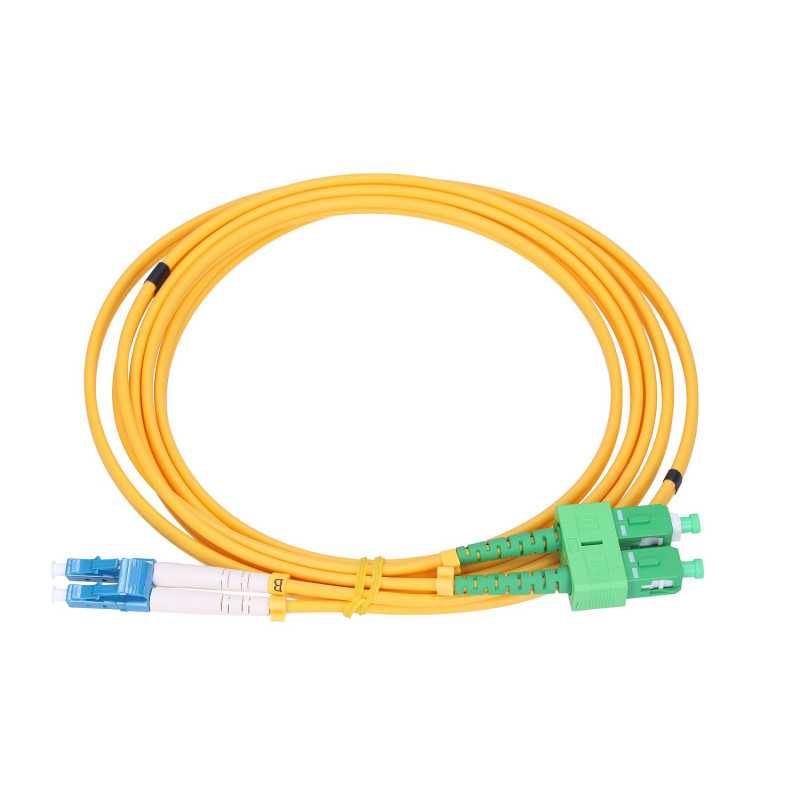 Extralink SC/APC-LC/UPC | Patchcord | Jednomodowy, Duplex, G657A1, 3mm, 5m