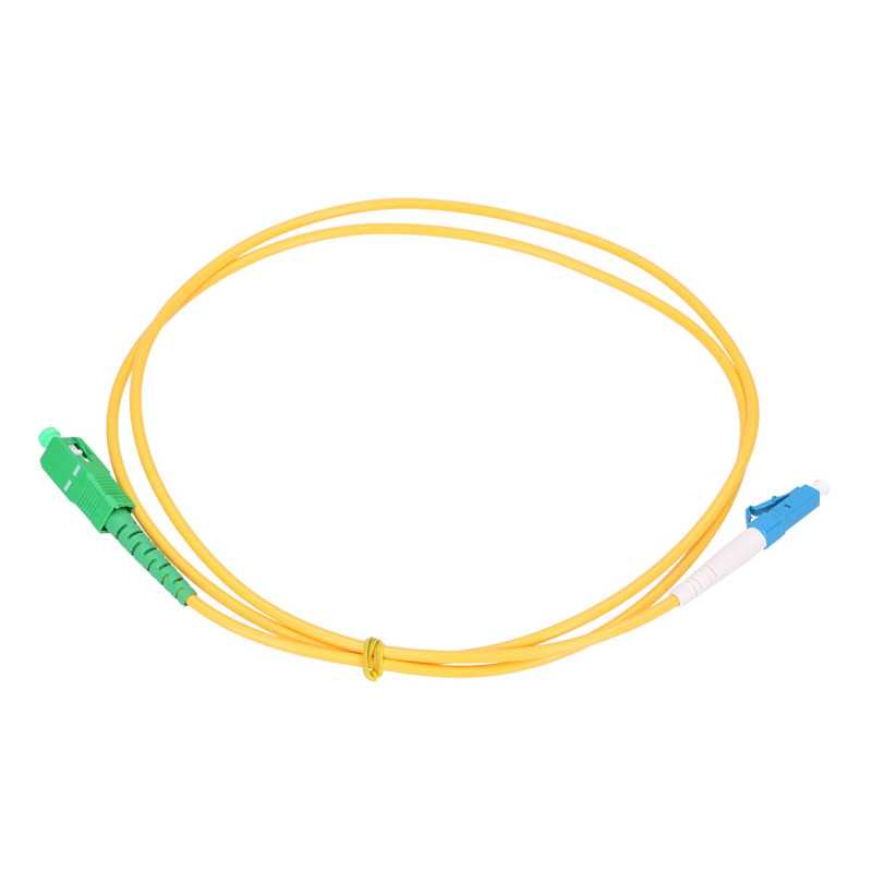 Extralink SC/APC-LC/UPC | Patchcord | Jednomodowy, Simplex, G657A, 3mm, 1m