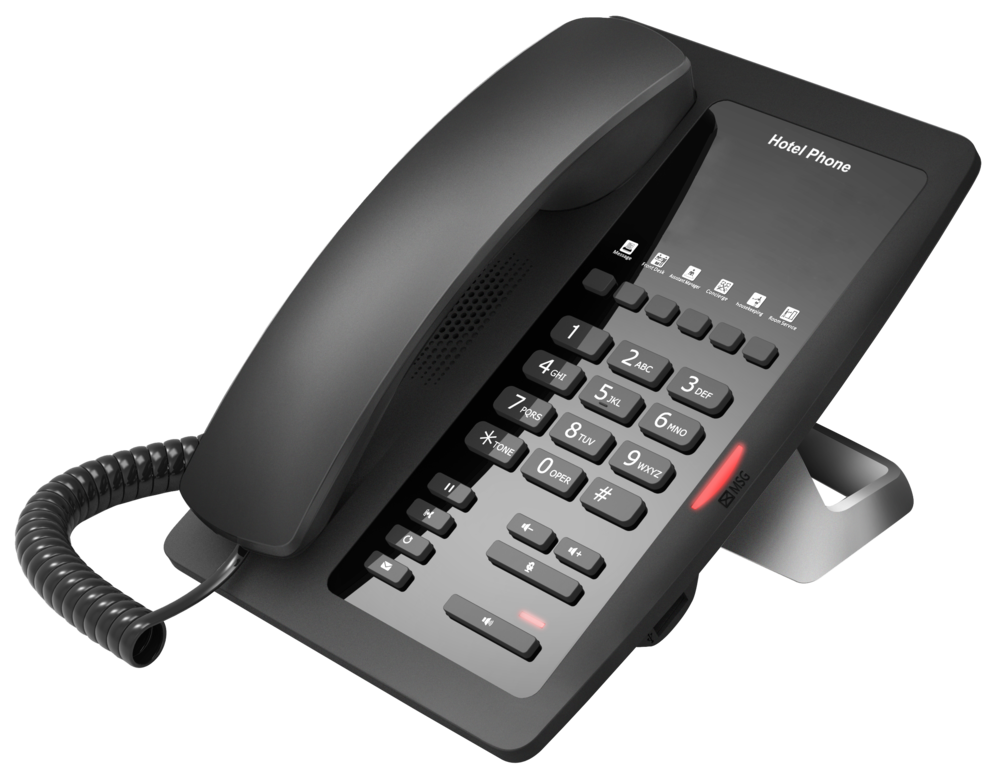 Fanvil H3W V2-Black, H3W-Black---WiFi Hotel Phone / SIP / POE / Wi-Fi