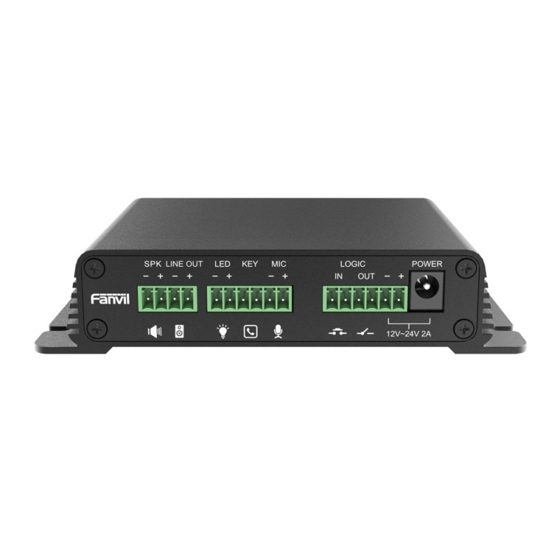Fanvil PA2S | VoIP gateway | 2x RJ45 100Mb/s PoE, audio output and input