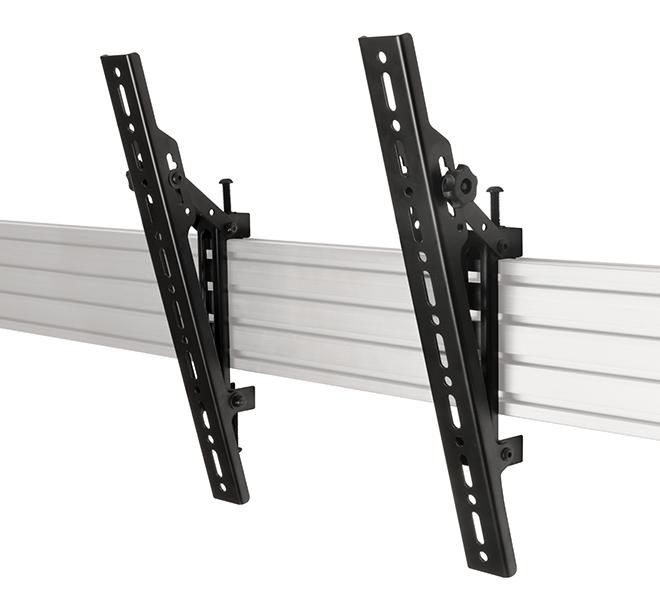 B-Tech System X Universal Interface Arms with Tilt - VESA 400, up to 70", 70kg max, VESA, Tilt +20°, Black