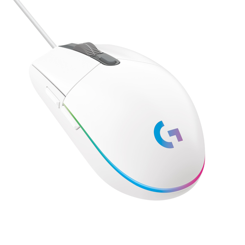 Logitech Gaming Mouse G203 LIGHTSYNC Optisk Kablet Hvid