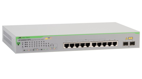 GIGABIT WEBSMART SWITCH 8XTPOE+ 2X SFP PORT EU POWER CORD