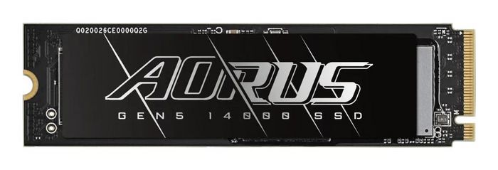 Gigabyte 1TB, M.2 2280, PCI-Express 5.0x4, NVMe 2.0, 3D TLC NAND Flash, LPDDR4 2GB, 13600MB/s read, 10200MB/s write, 1.6m MTBF, 700TBW, 0 - 70°C, 80 x 22 x 2.3 mm