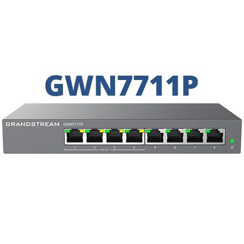 Grandstream GWN7711P 8 Port Layer 2 Lite Managed Network Switches