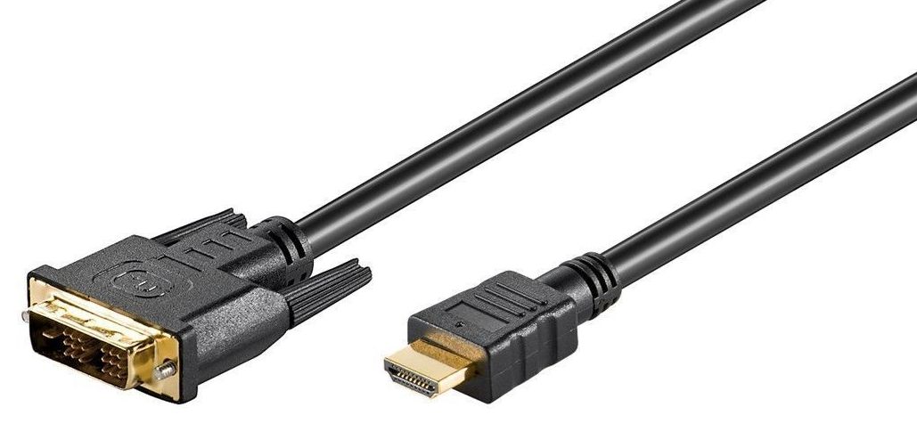 Microconnect HDM1918105 video cable adapter 0.5 m HDMI DVI-D Black