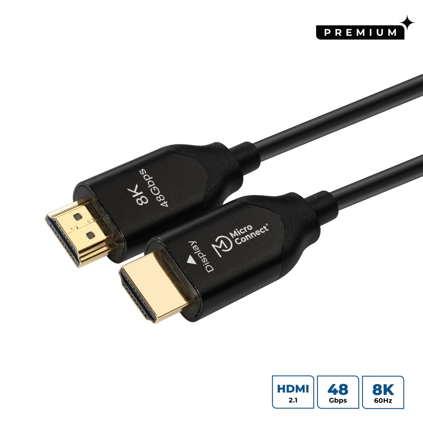 Microconnect HDM191925V2.1OP HDMI cable 25 m HDMI Type A (Standard) Black
