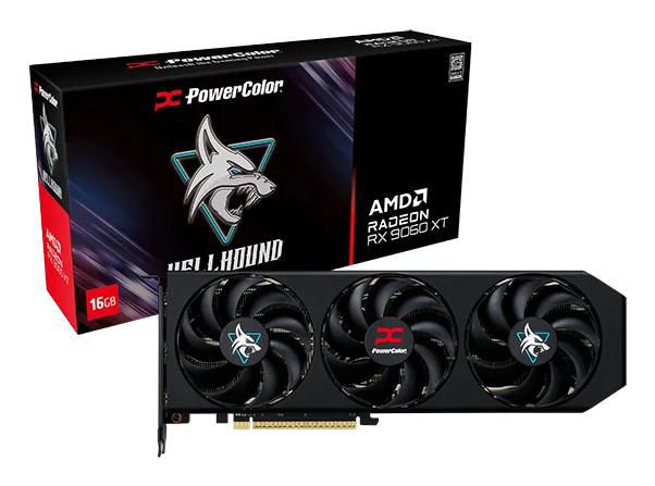 PowerColor Radeon RX 9060 XT 16GB GDDR6, 128bit, PCI-E 5.0 x16, 3230 MHz Core Clock, OC, 2 x DisplayPort 2.1a, 1 x HDMI 2.1b, 550W, 330 x 120 x 40 mm