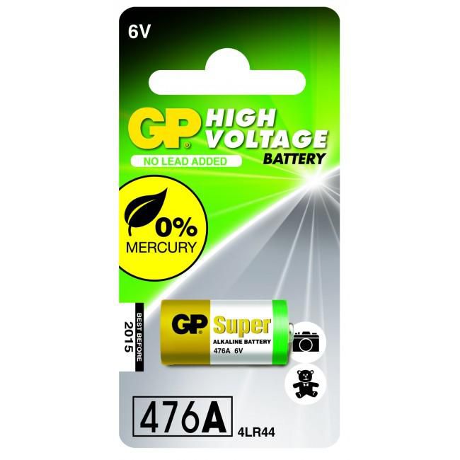 GP High Voltage Battery- 476A 6V, 4LR44, 1-pack
