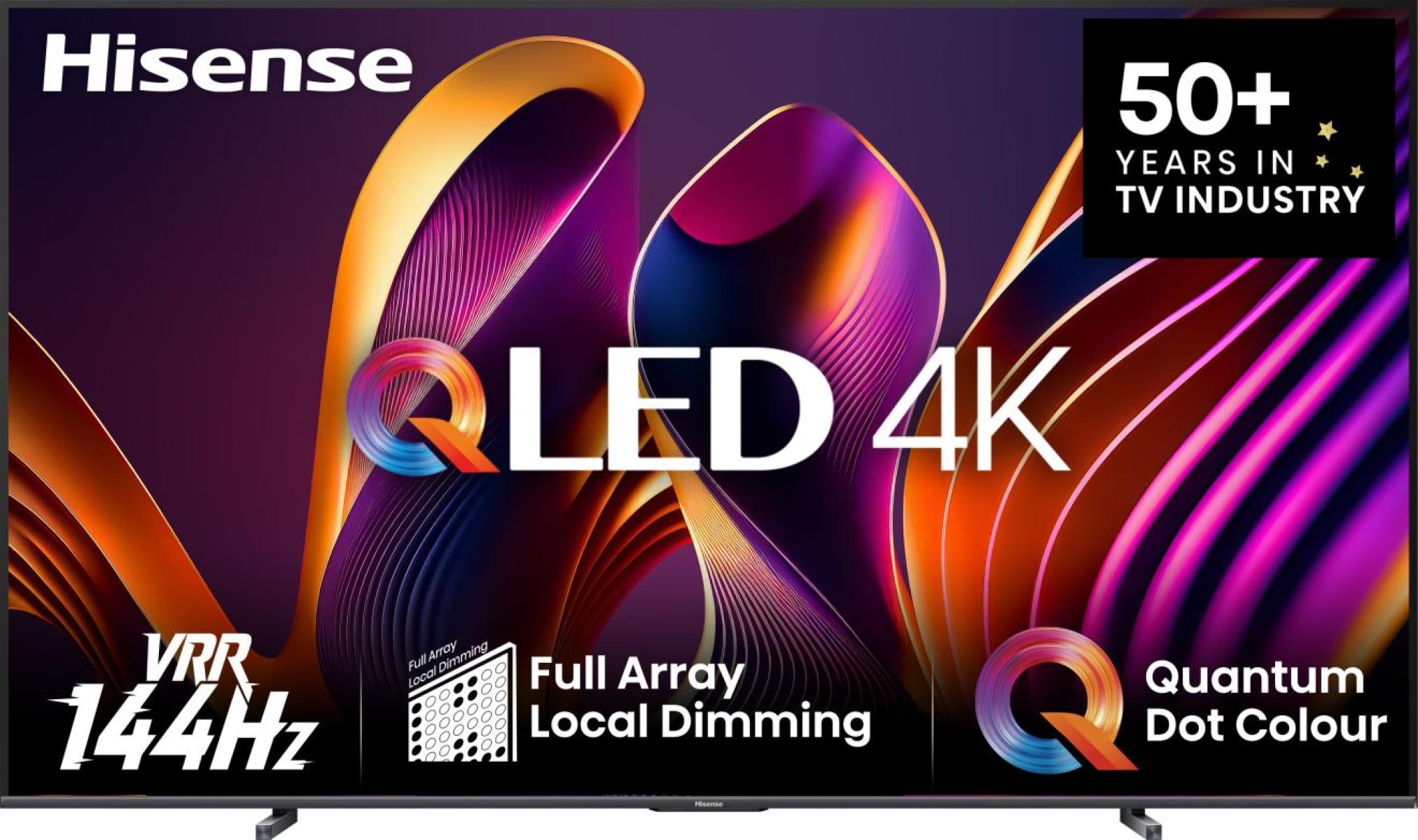 Hisense 100 Zoll 100E77NQ PRO QLED TV (Flat, 100 Zoll / 254 cm, UHD 4K, SMART TV)n