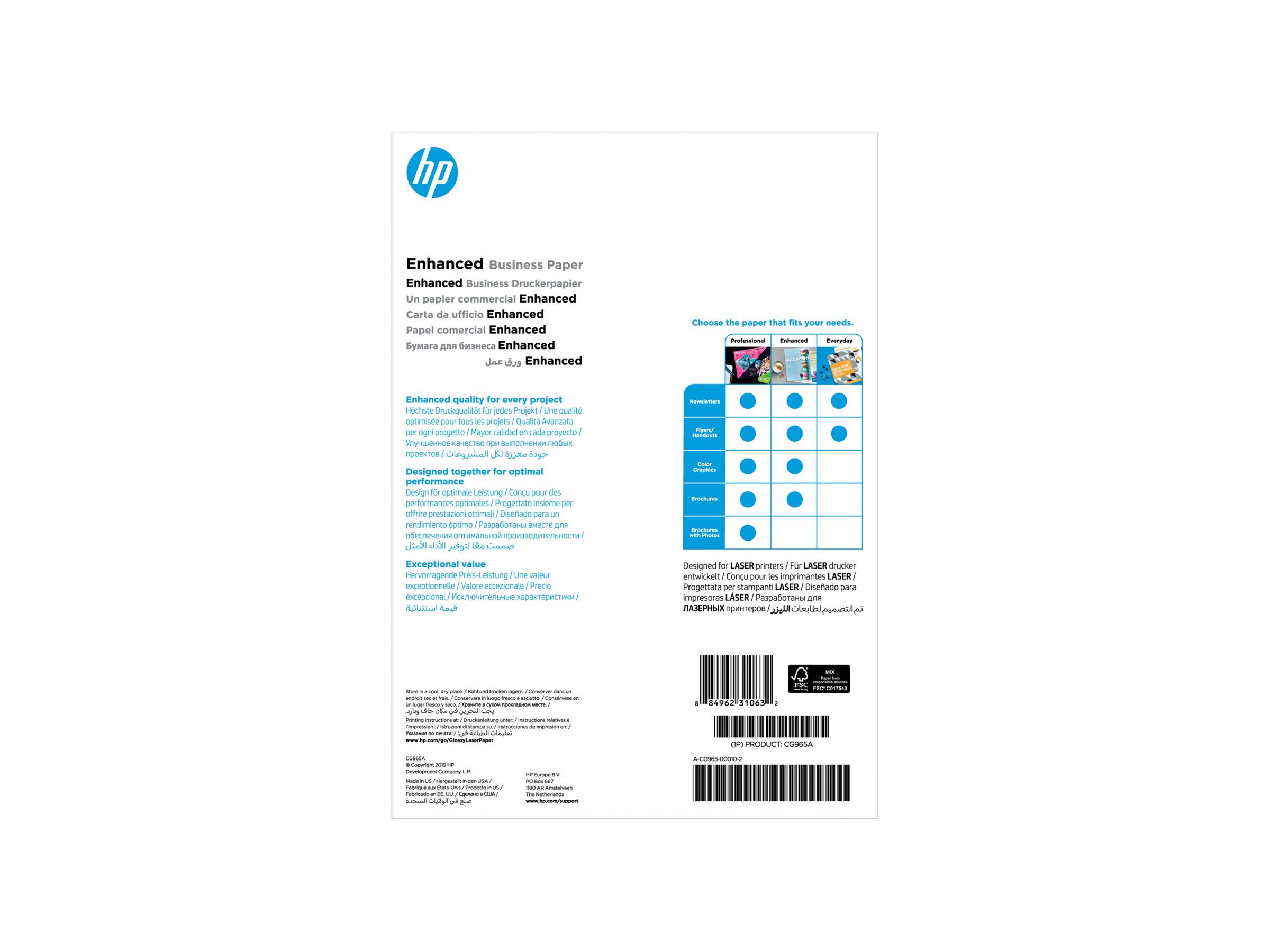 HP Enhanced Business Paper Glossy 150 g/m2 A4 (210 x 297 mm) 150 sheets
