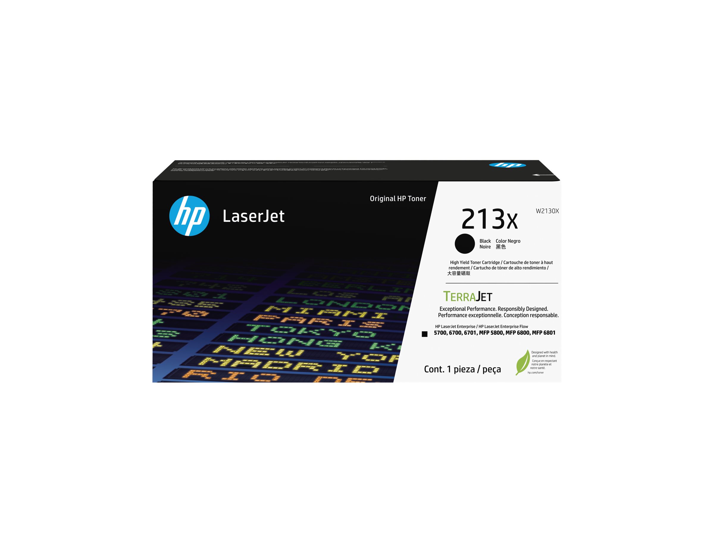 HP 213X High Yield Black Original LaserJet Toner Cartridge