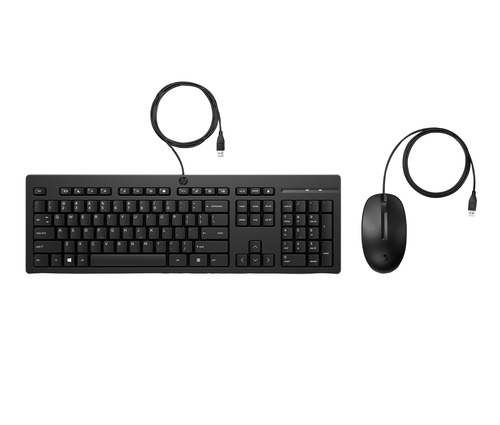 HP 225 WIRED MOUSE AND KB G2 DAN-FIN-SWE-NOR-ENG - NORDIC COU