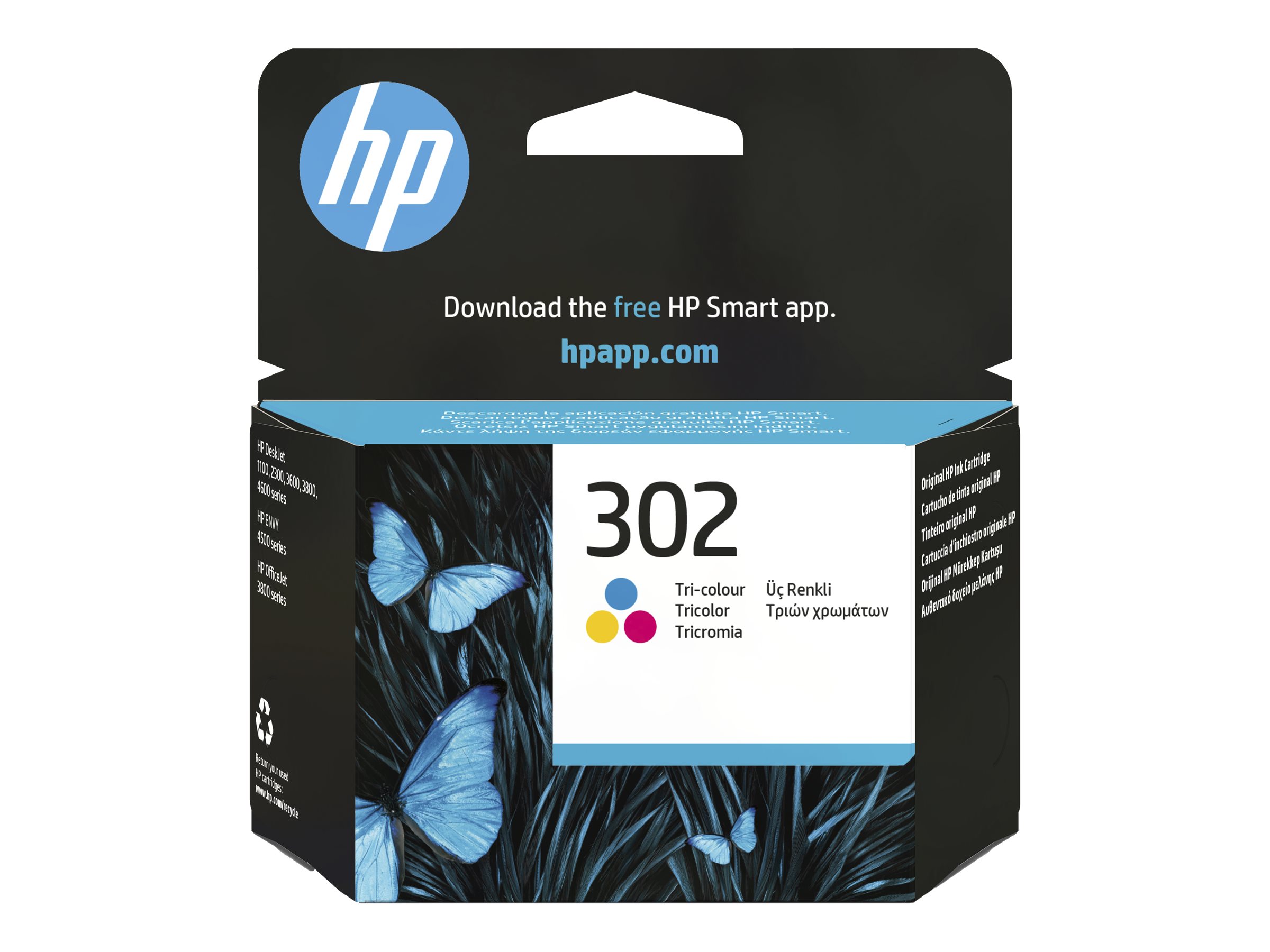 HP 302 Tri-color Original Ink Cartridge