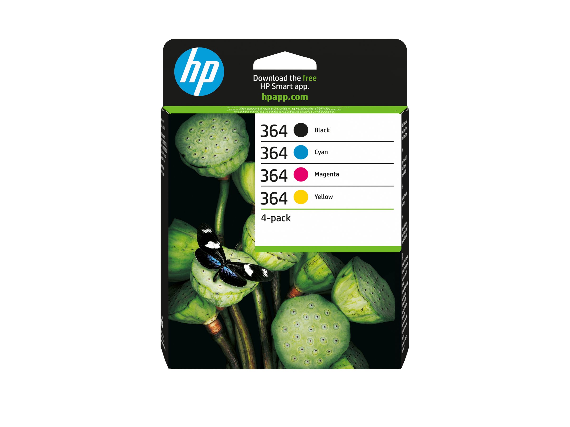 HP 364 4-pack Black/Cyan/Magenta/Yellow Original Ink Cartridges