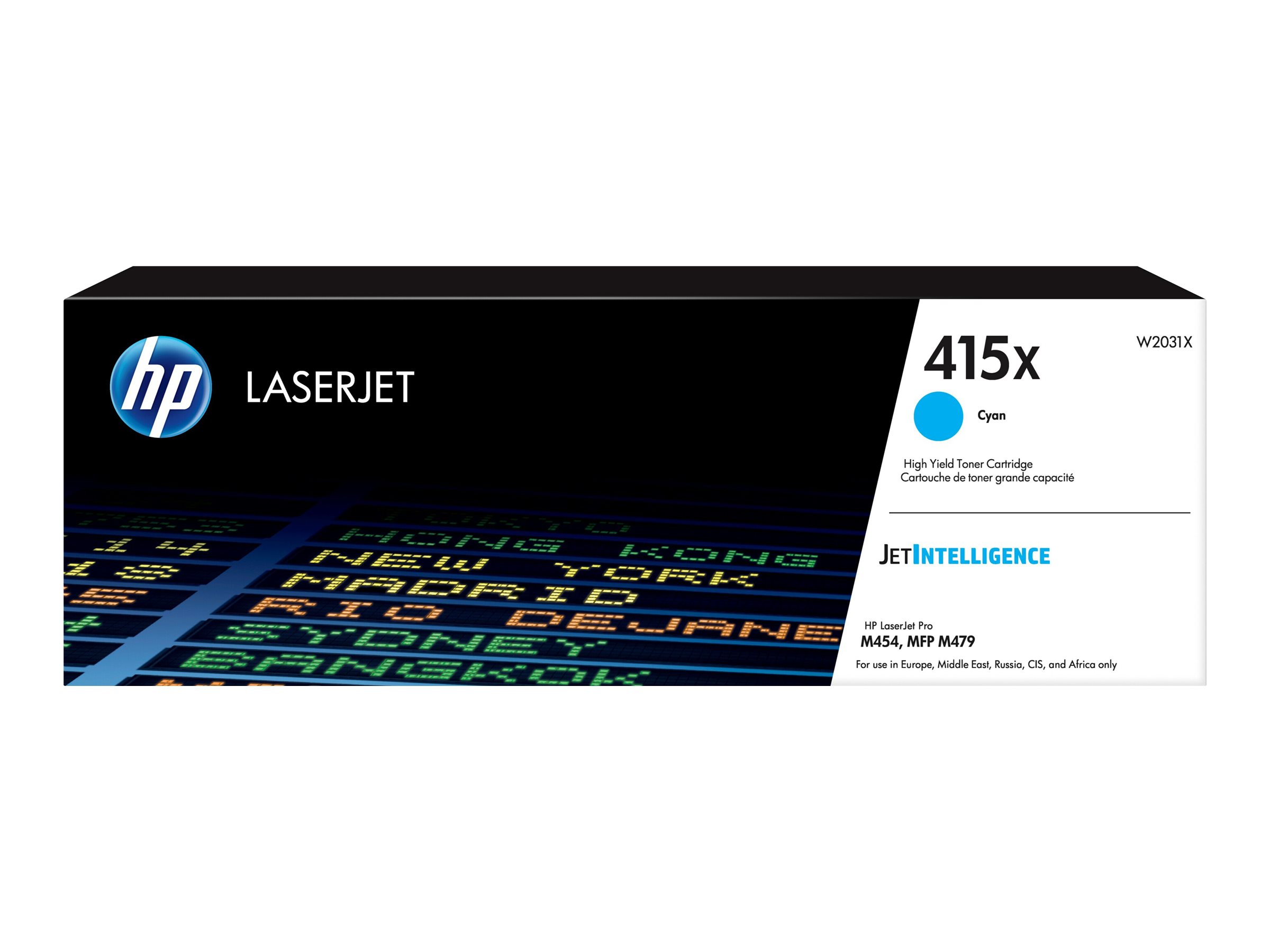 HP 415X High Yield Cyan Original LaserJet Toner Cartridge