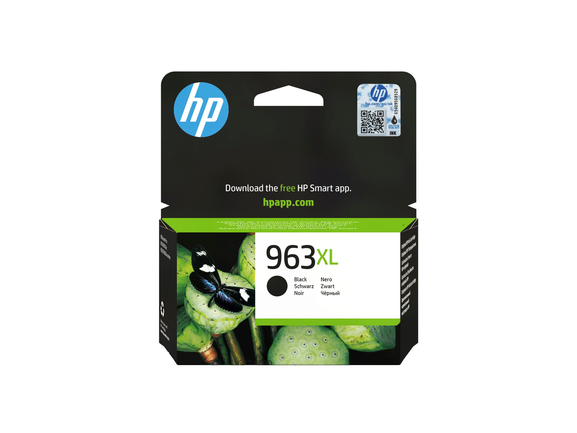 HP 963XL Sort 2000 sider Blæk 3JA30AE