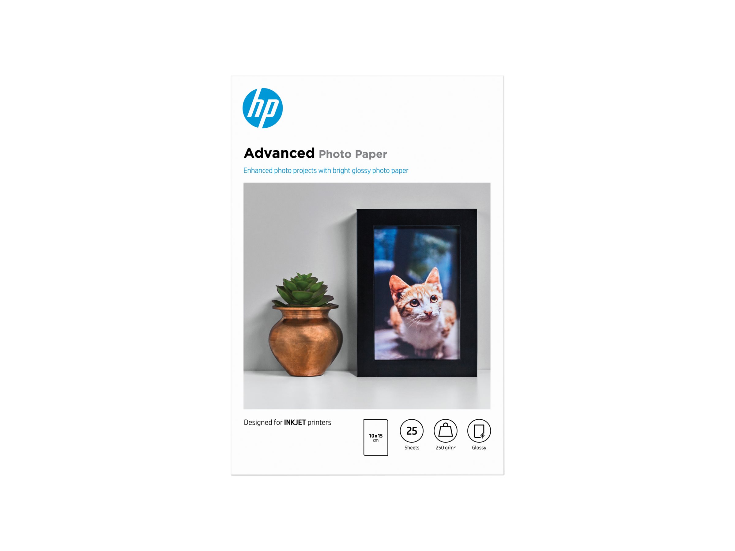 HP Advanced Photo Paper Glossy 250 g/m2 10 x 15 cm (101 x 152 mm) 25 sheets