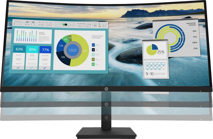 HP  P34hc G4 WQHD USB-C Curved Monitor