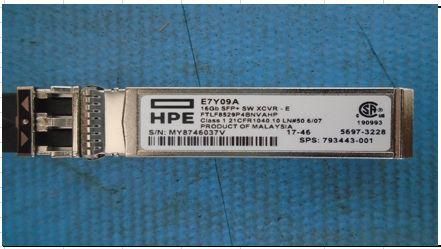 Hewlett Packard Enterprise 16GB SFP+ short wave industrial extended transceiver - 100 m (328 ft) on high-bandwidth 50/125 um (OM3) MM fibers, 125 m (410 ft) on OM4 fiber.