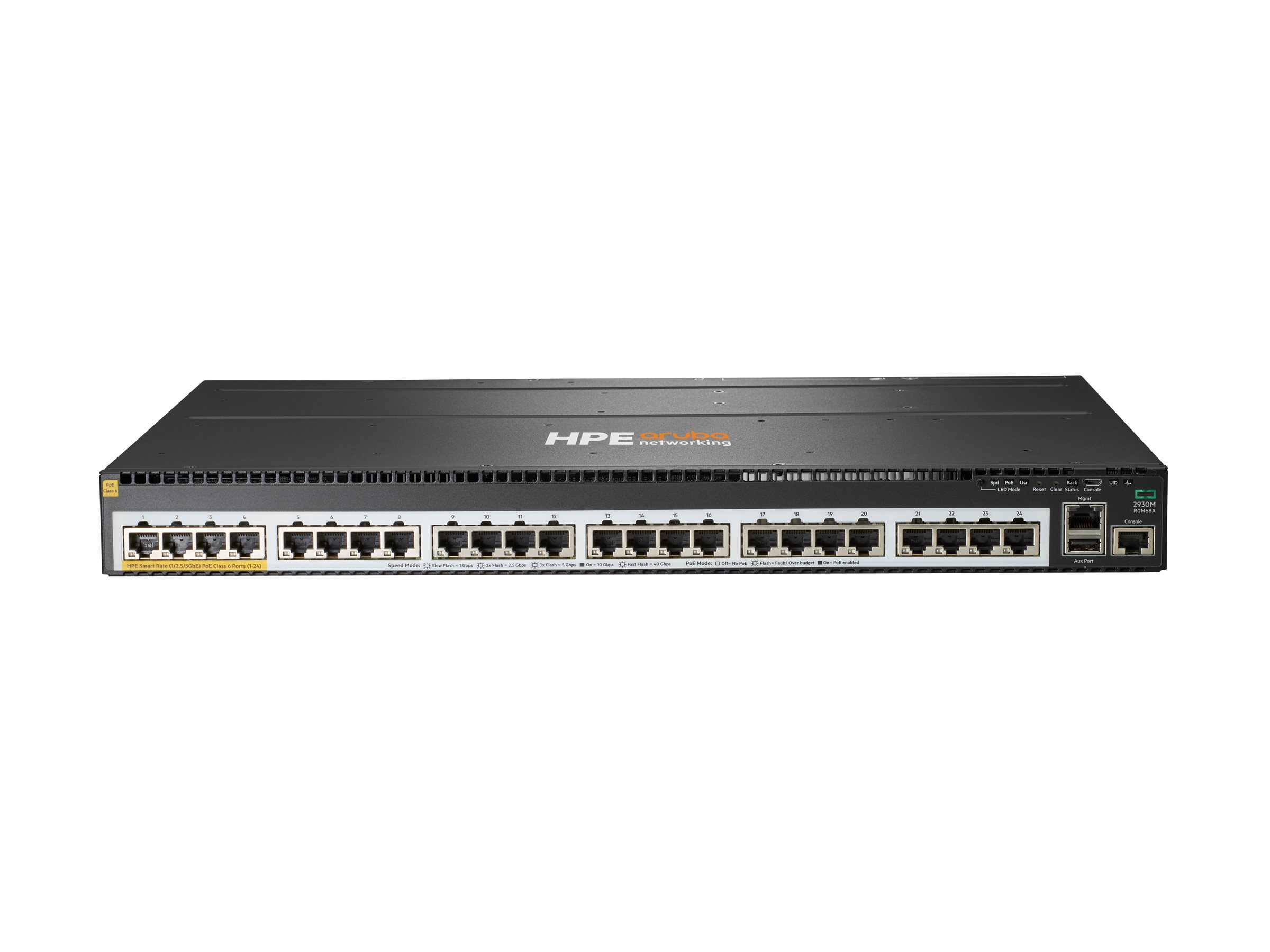 HPE Aruba 2930M 24SR PoE Class 6 1s Swch