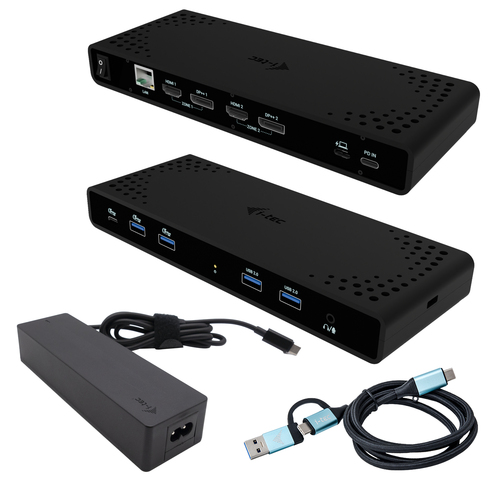 I-TEC UNIVERSAL DUAL 4K DOCK PD 85W INCL. USB-C CHARGER 100W