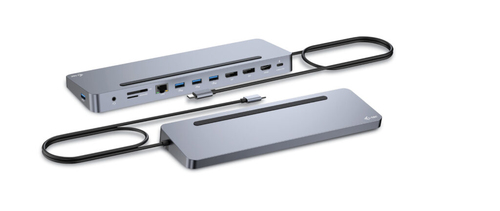 I-TEC USB-C ERGO 3X LCD DOCK METAL ERGONOMIC 4K DOCK PD 100 W
