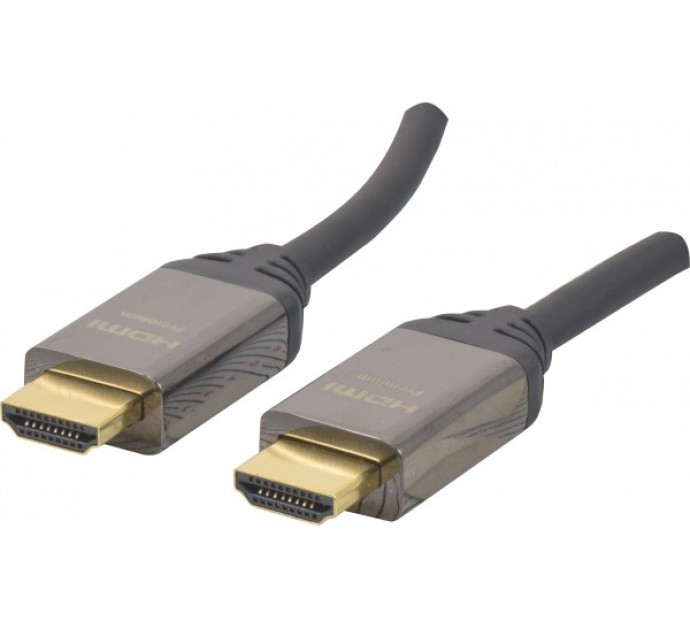 EXC Premium High Speed HDMI Cable with Ethernet | HDMI - HDMI | Max 3840x2160 60Hz | Sort | 5m