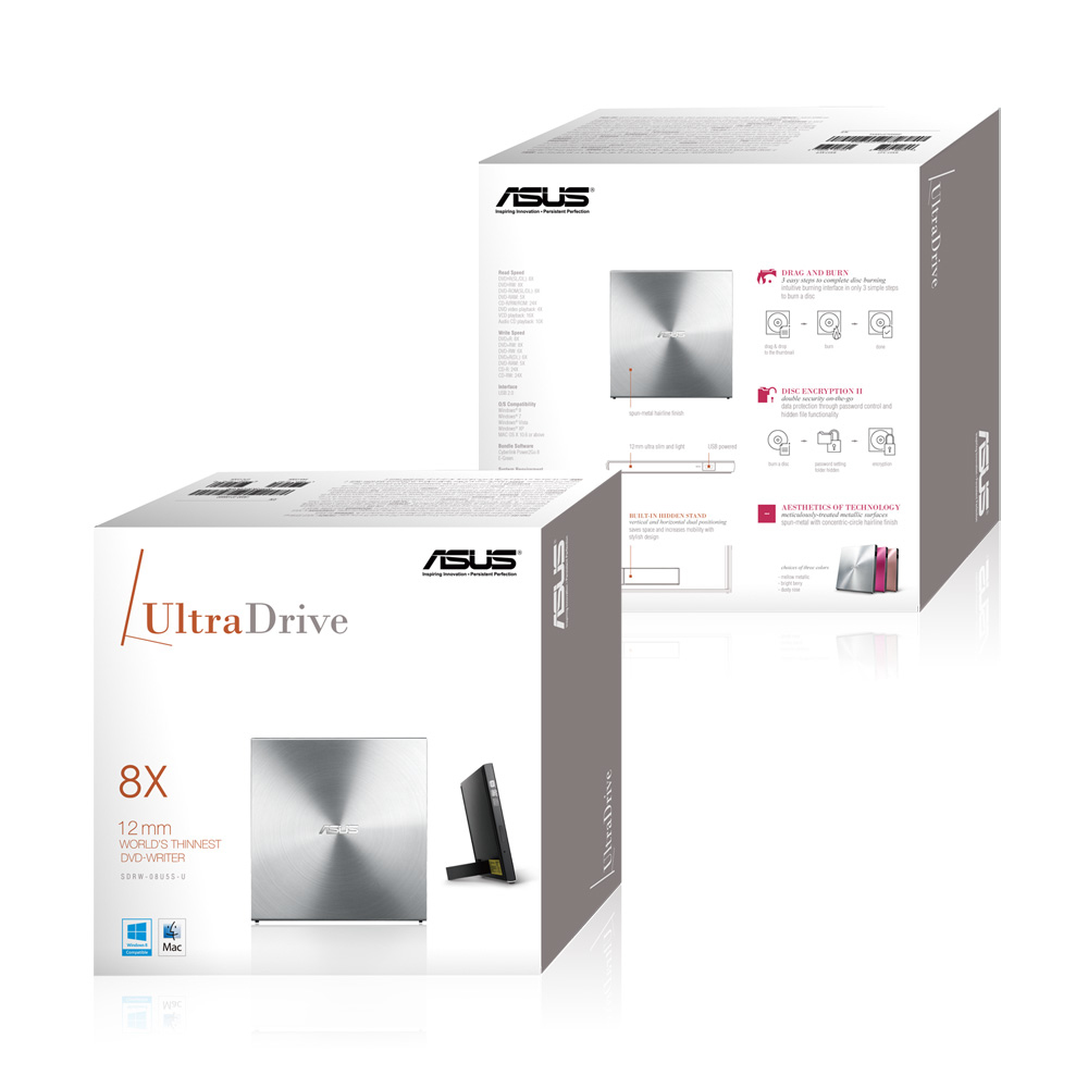 Asus DVD SDRW-08U5S-U/SIL/G/AS